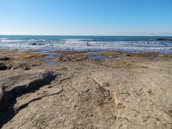 Rivage rocheux de la mer Caspienne — Photo