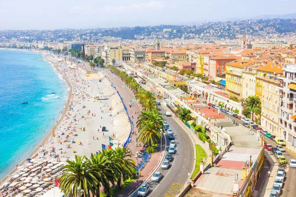 Vista aérea de Nice, Riviera Francesa — Fotografia de Stock