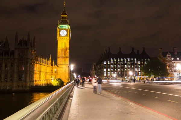 Big Ben la nuit, Londres — Photo