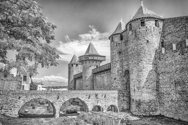 Castelo em Carcassonne, Francia — Fotografia de Stock