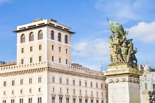 Palazzo Venezia, Piazza Venezia, Řím, Itálie — Stock fotografie