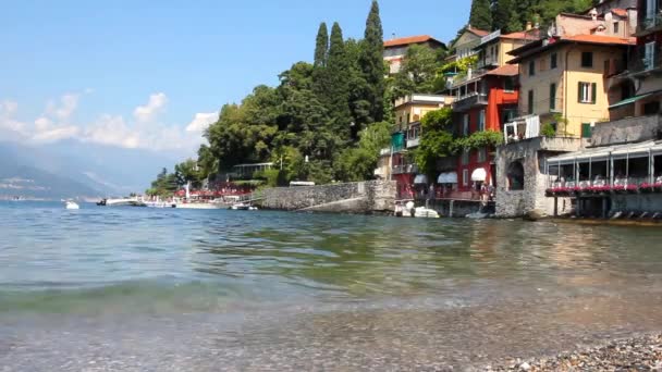 Varenna and the Como lake, Italy — Stock Video