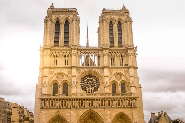 Onze Lieve Vrouw Van Parijs Notre Dame Kathedraal Parijs Frankrijk — Stockfoto