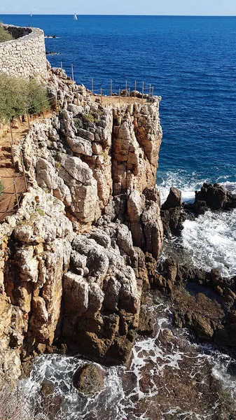 Paisaje Cap Antibes Sur Francia — Foto de Stock