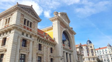 Nice, Fransa 'daki Gare du Sud eski istasyon manzarası