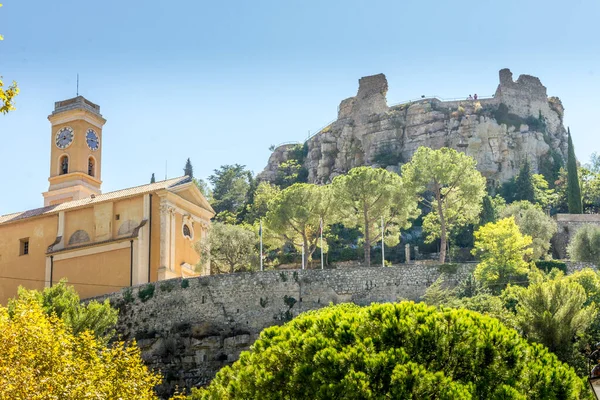 Vue Ville Eze Sud France — Photo