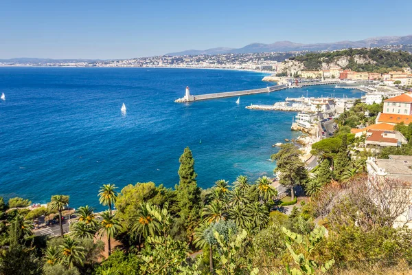 Luchtfoto Van Nice Zuid Frankrijk — Stockfoto