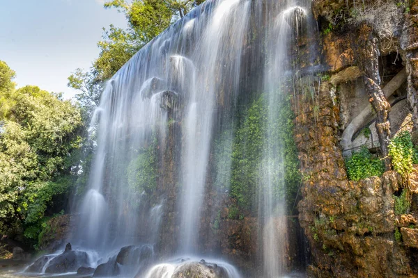 Waterfall Castle Hill Nice France — Stock Photo, Image