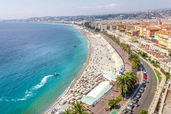 Vista Aérea Nice Riviera Francesa — Fotografia de Stock