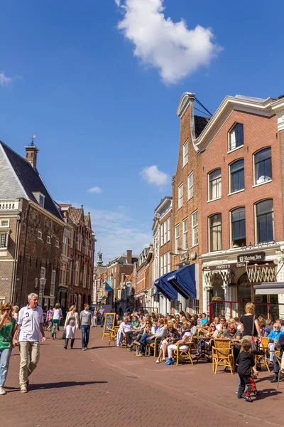 Haarlem Belanda September 2012 Bar Khas Dengan Arsitektur Abad Pertengahan — Stok Foto
