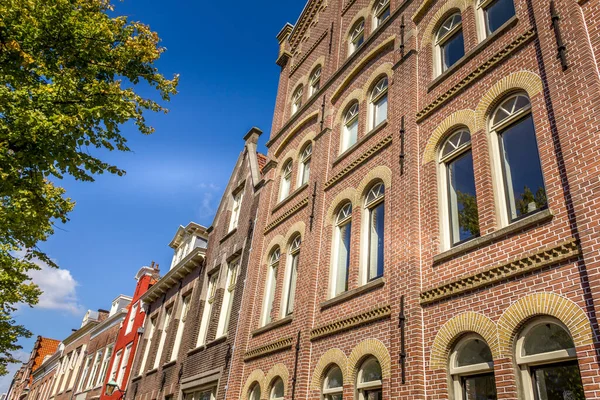 Typische Nederlandse Huizen Haarlem Nederland — Stockfoto