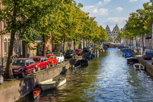 Hollanda Haarlem Deki Kanal — Stok fotoğraf