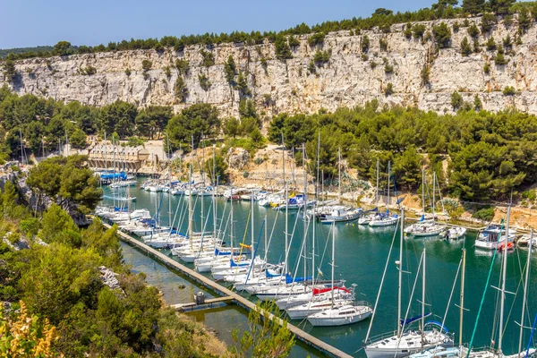 Port Pin Nos Calanques Cassis Sul França — Fotografia de Stock