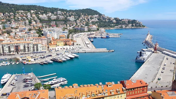 Der Hafen Von Nizza Côte Azur — Stockfoto