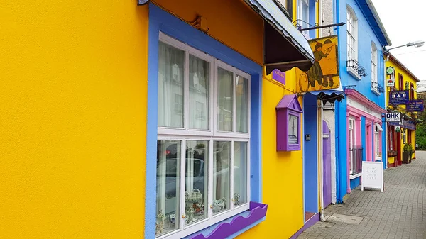 Kinsale Cork Irlanda Mag 2018 Case Colorate Kinsale Storico Paesaggio — Foto Stock