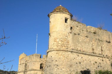Nice, Fransa 'nın güneyindeki Alban Dağı' nda (Fort du Mont Alban) kale