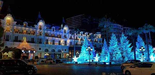 Monaco Monaco December 2018 View Casino Square Christmas Time Squares — Stock Photo, Image