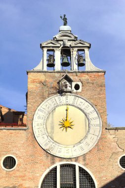 Venedik, İtalya 'da Güneş Saati Kulesi