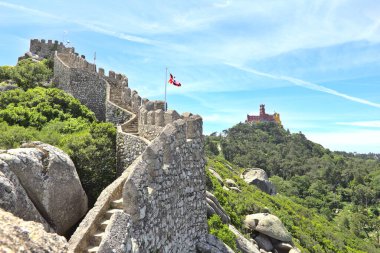 Portekiz, Sintra 'daki Moors Kalesi ve Pena Sarayı