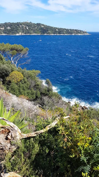 Utsikt Över Villefranche Sur Mer Från Cap Nice Södra Frankrike — Stockfoto