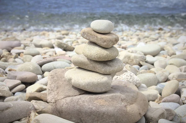 Tas Pierres Dans Une Plage — Photo