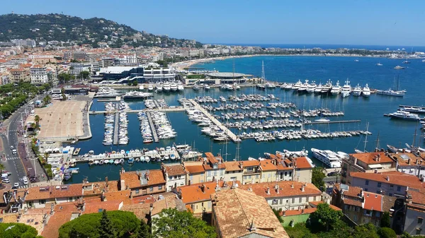 Výhled Město Cannes Jižní Francie — Stock fotografie