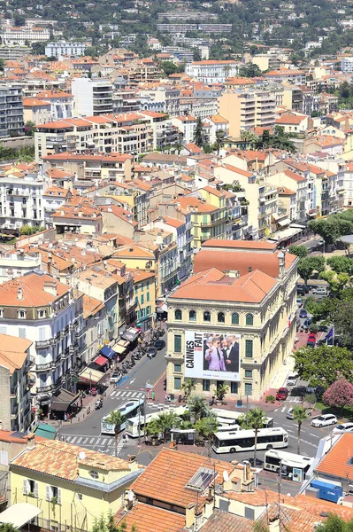 Cannes Francja Czerwiec 2016 Widok Dworzec Autobusowy Stary Port Cannes — Zdjęcie stockowe