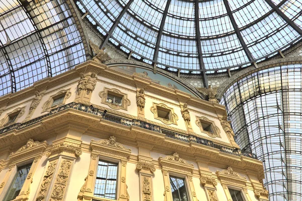 Galerie Vittorio Emanuele Miláně Itálie — Stock fotografie