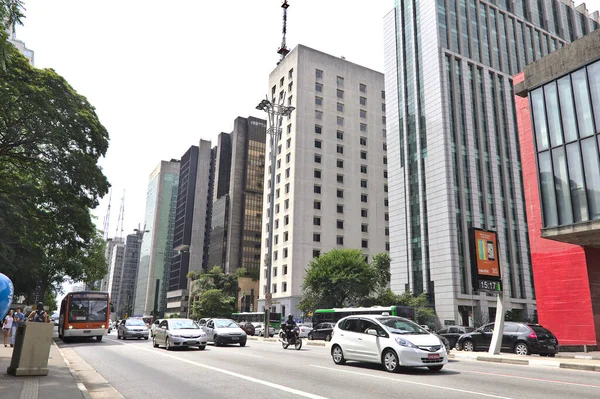 Sao Paulo Brasil Febrero 2014 Museo Arte Sao Paulo Avenida — Foto de Stock