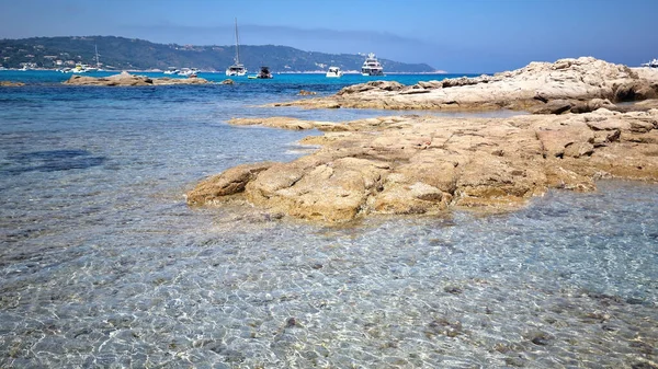 Plaża Przylądku Taillat Pobliżu Saint Tropez Południe Francji — Zdjęcie stockowe