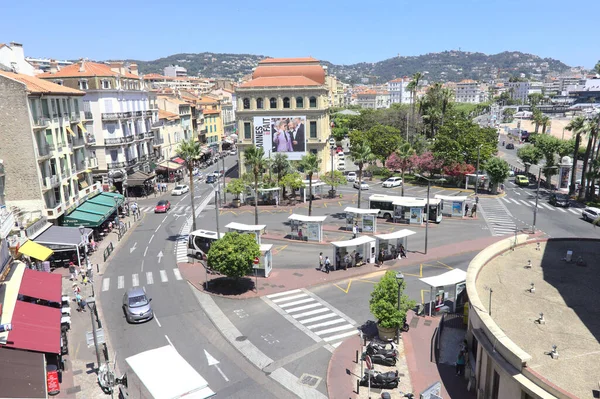 Cannes Frankrijk Juni 2016 Mensen Die Het Centrum Van Stad — Stockfoto