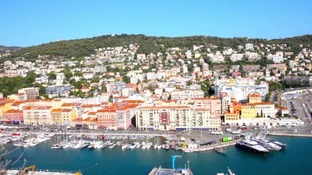 The Port of Nice, French Riviera — Stock Video