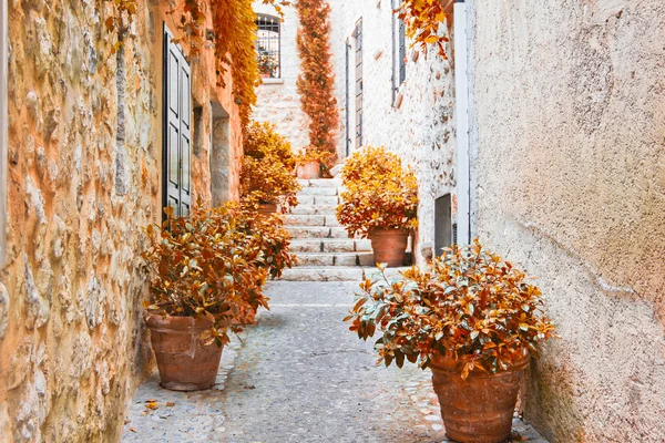 Straat in Provence tijdens de val — Stockfoto