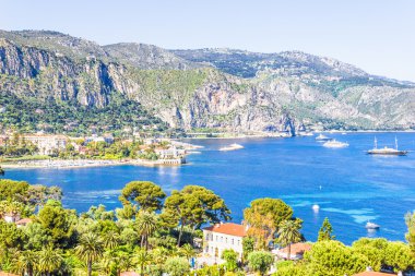 Aerial view of Cap Ferrat, French Riviera clipart