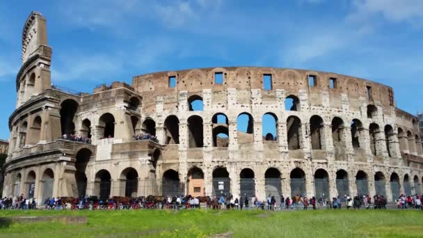 Panoramautsikt över colosseum — Stockvideo