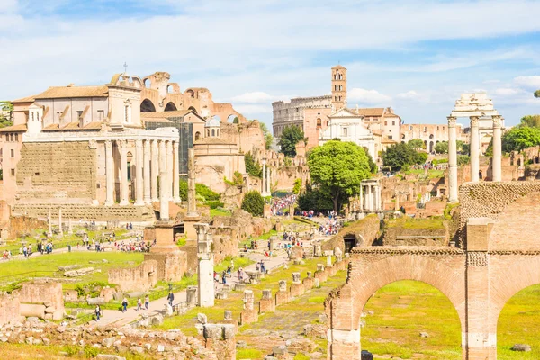 Fórum romano em Roma, itália — Fotografia de Stock