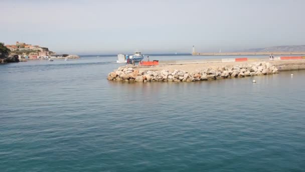 Old port in Marseilles, France — Stock Video