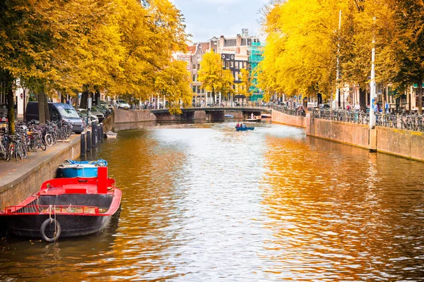 Канал Амстердама — стоковое фото