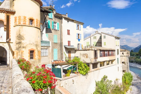 Středověké město entrevaux, Francie — Stock fotografie