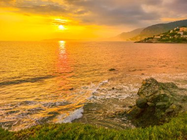 Coast için yapılan Cap d'Ail, Cote d'Azur, Fransa