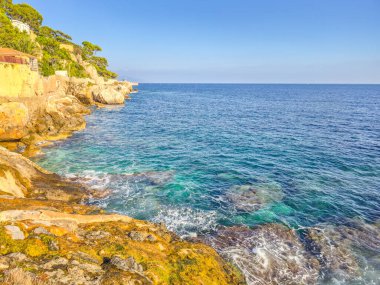 Coast için yapılan Cap d'Ail, Cote d'Azur, Fransa