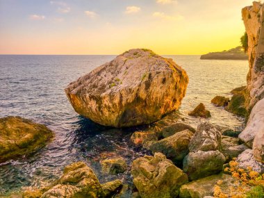 Coast için yapılan Cap d'Ail, Cote d'Azur, Fransa