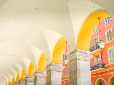 Place Massena 'da mimarlık bölümü, Nice, Fransa