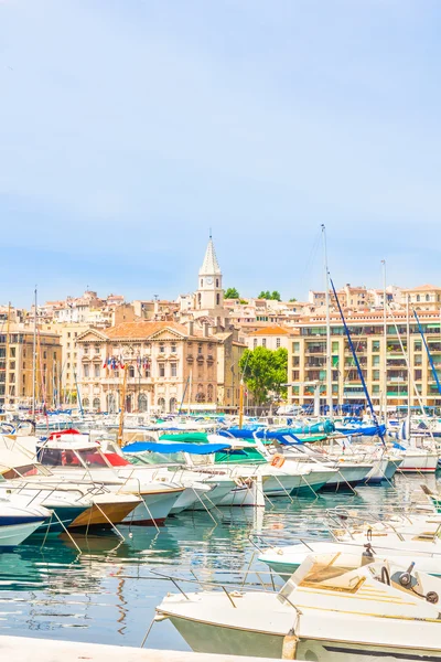 Régi kikötő Marseille Provence, Franciaország — Stock Fotó
