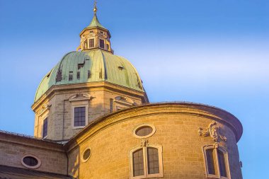 Avusturya 'daki Salzburg Katedrali manzarası