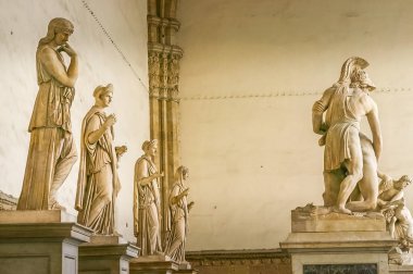 Piazza della Signoria, Firenze, İtalya Heykelleri