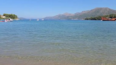 Hırvatistan 'ın Dubrovnik kenti yakınlarındaki Elaphiti adalarından Sudurad' daki manzara