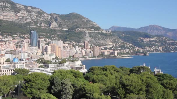 Vista de Monte Carlo, Monaco — Vídeo de Stock