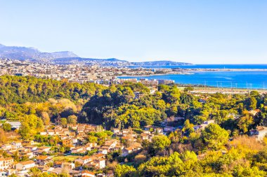 güzel hava görünümünü, cote d'azur