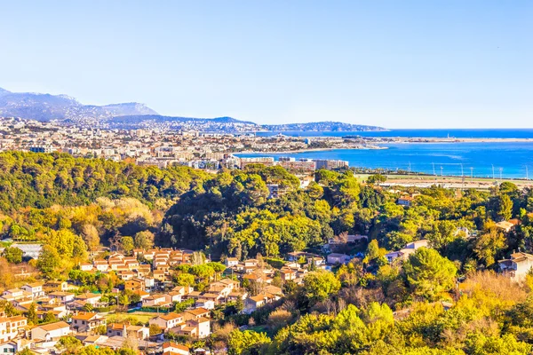 Luftfoto af Nice, Cote d 'Azur - Stock-foto